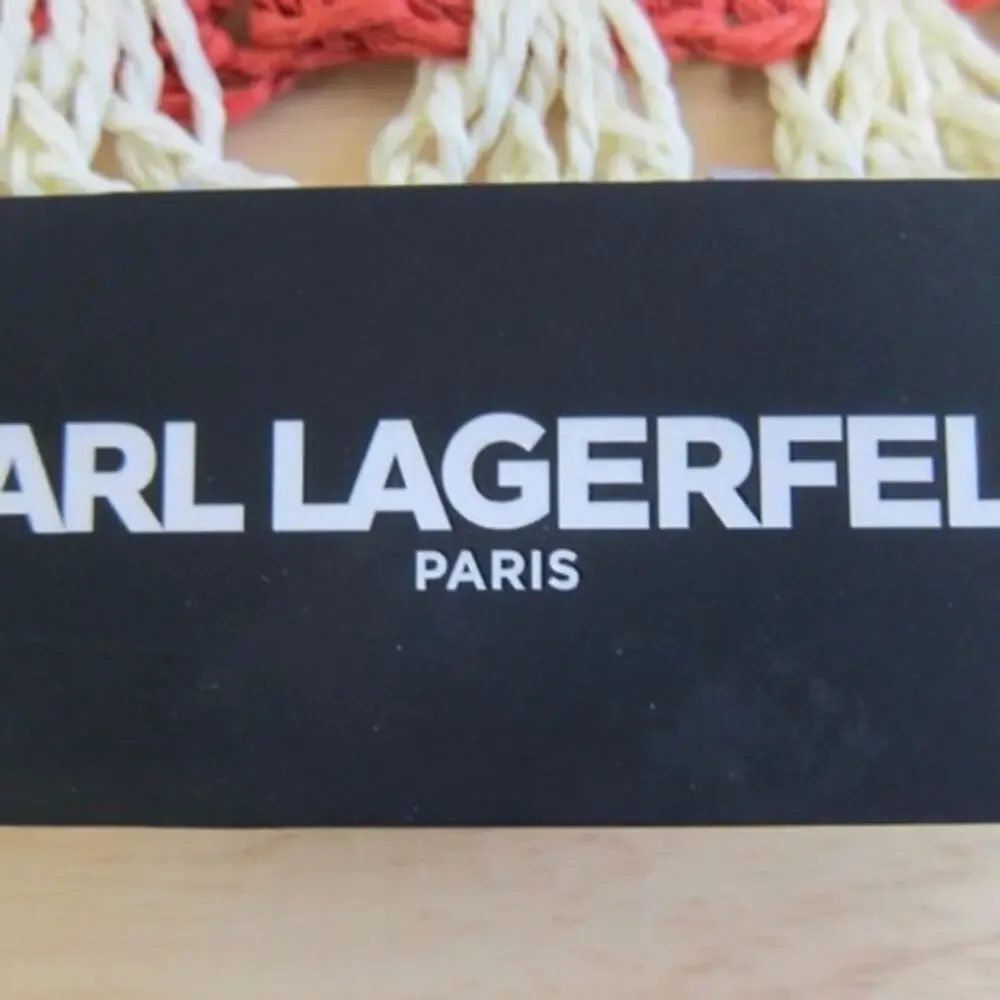 Karl Lagerfeld Paris Kolorful Karl Striped Crochet Bucket Hat NWOT